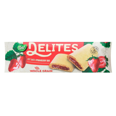 Печенье Delites батончик с клубничной начинкой 25г slide 1