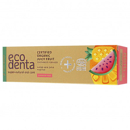 Зубная паста Ecodenta органическая с соком фруктов для детей 75мл