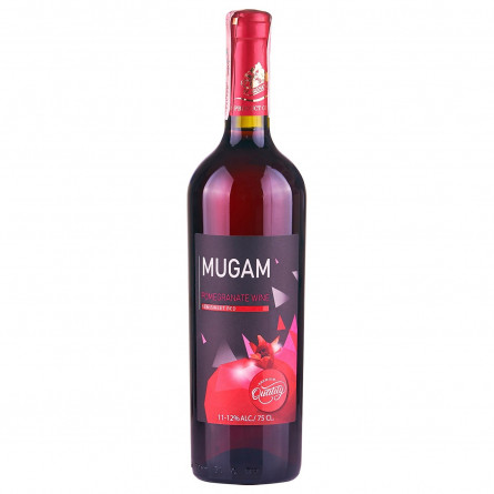 Вино Mugam гранатове червоне напівсолодке 11-12% 0.75л