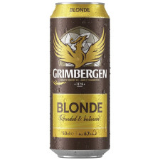Пиво Grimbergen Blonde светлое 6,7% 0,5л mini slide 1