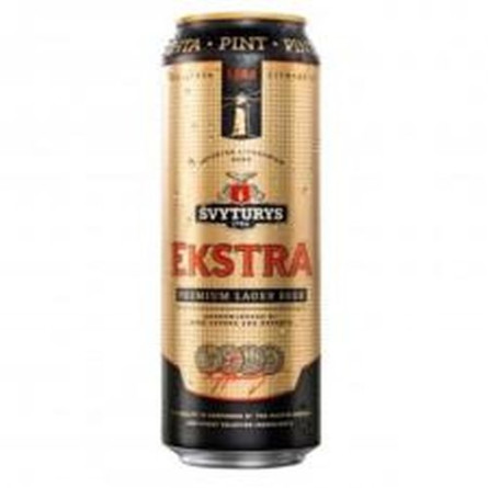 Пиво Svyturys Ekstra светлое ж/б 5,2% 0,568л