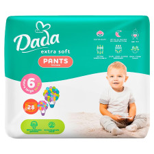 Трусики-подгузники Dada Extra Soft 6 15+кг 28шт mini slide 1