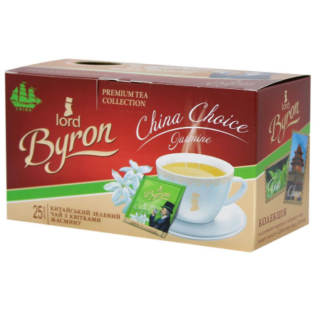 Чай зелений Lord Byron з жасмином 25шт 1,8г