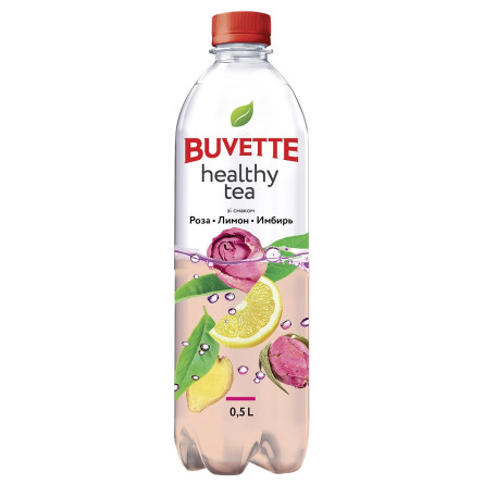 Напій негазований Buvette Healthy Tea Троянда-лимон-імбир 500мл