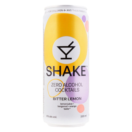 Напій Shake Bitter Lemon безалкогольний 0,33л