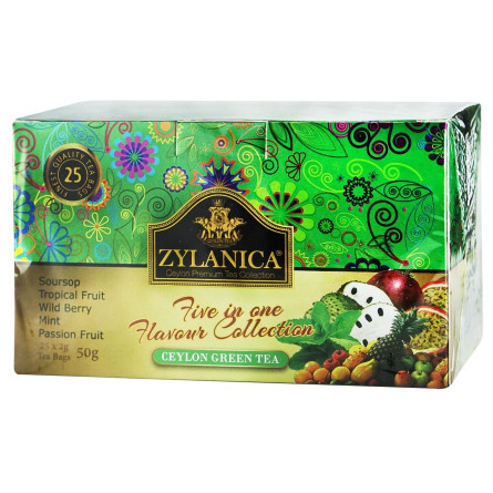 Чай зелений Zylanica 5 смаків 25шт*2г slide 1