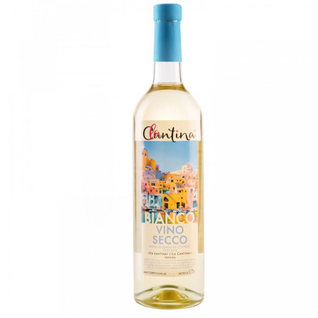 Вино La Cantina Vino Secco Bianco белое сухое 9,5-14% 0,75л