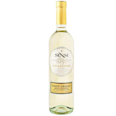 Вино Sensi Collezione Pinot Grigio Delle Venezie белое сухое 12.5% 0,75л slide 1