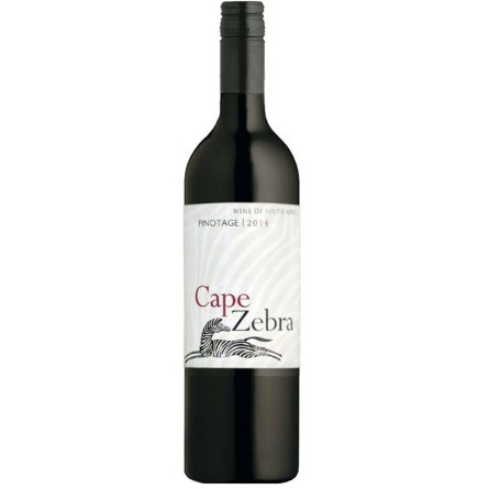 Вино Cape Zebra Pinotage красное сухое 13% 0,75л