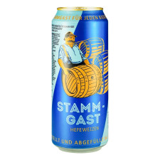 Пиво Stammgast Hefeweissbeer светлое нефильтрованное 5% 0,5л. mini slide 1