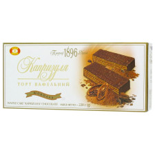 Торт Бісквіт Шоколад Вередниця шоколадно-вафельний 220г mini slide 1
