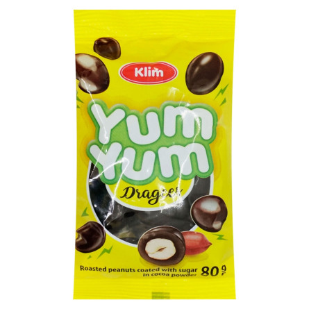 Драже Klim Yum Yum арахіс у какао-порошку 80г slide 1