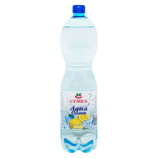 Вода минеральная Aqua Queen со вкусом лимона газированная 1,5л mini slide 1