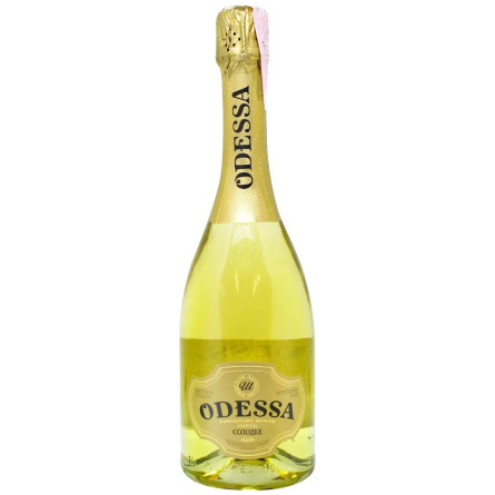 Вино игристое Odessa Gold белое сладкое 10,5-12,5% 0,75л