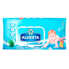 Серветки вологі Alvesta Baby дитячі 72шт mini slide 1