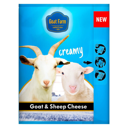 Сир Goat Farm з козячого та овечого молока нарізка 100г slide 1