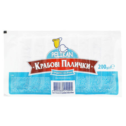 Крабові палички Pelikan охолоджені 200г