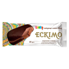 Морозиво Laska Ескімо з какао в кондитерскій глазурі 65г mini slide 1