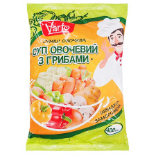Суп Varto овощной с грибами замороженный 400г mini slide 1