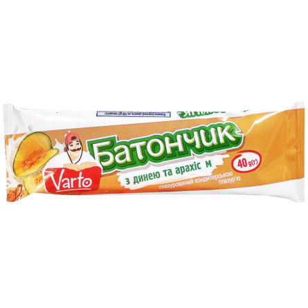 Батончик-мюслі Varto з динею та арахісом глазурований 40г