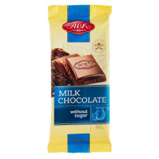 Шоколад АВК молочний без цукру 90г mini slide 1