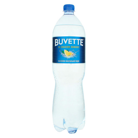 Вода Buvette минеральная слабогазированная со вкусом лимона 1,5л.