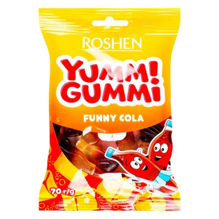 Конфеты Roshen Yummi Gummi Funny Cola 70г slide 1