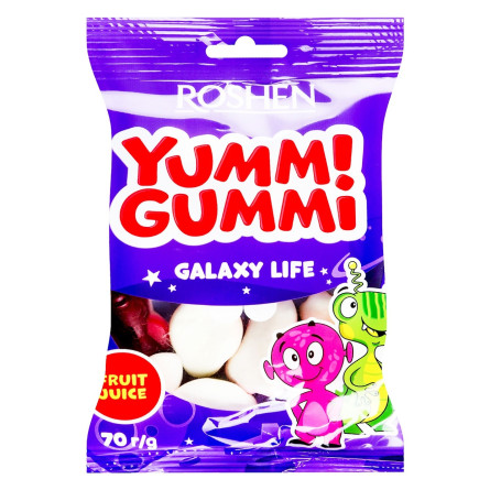 Цукерки Roshen Yummi Gummi Galaxy Life 70г slide 1