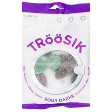 Цукерки жувальні Troosik Sour Darks 90г mini slide 1