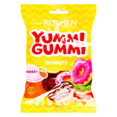 Цукерки Roshen Yummi Gummi Donuts 70г slide 1