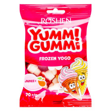 Цукерки Roshen Yummi Gummi Frozen Yogo 70г mini slide 1