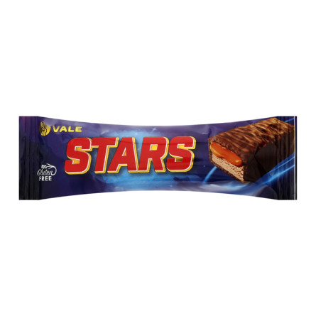 Батончик Vale Stars з нугою та карамеллю в шоколадній глазурі 50г