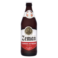 Пиво світле Земан Старий Лучеськ 4,9% 0,5л с/пл mini slide 1