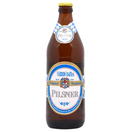 Пиво Will-Brau Pilsner светлое 4,9% 0,5л slide 1
