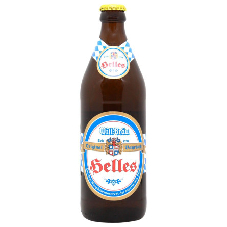 Пиво Will-Brau Helles світле 5% 0,5л