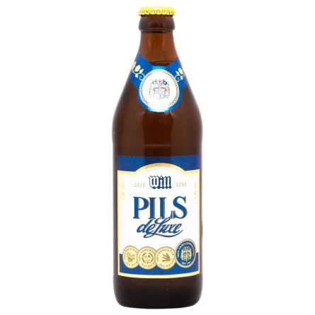 Пиво Will-Brau Pils de Luxe светлое 4,9% 0,5л slide 1