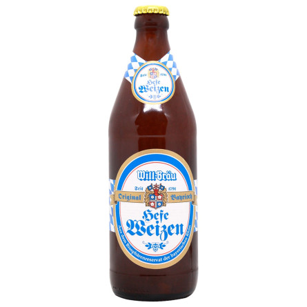 Пиво Will-Brau Hefeweizen пшеничне світле 5,3% 0,5л