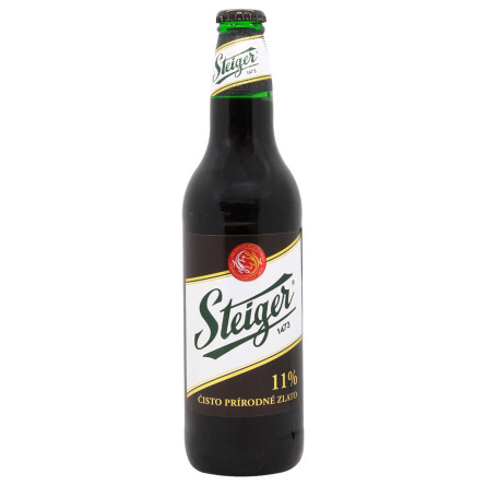 Пиво Steiger темное 11% 0,5л в стеклянной бутылке slide 1