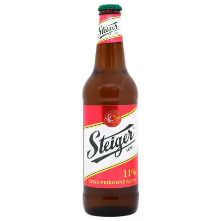 Пиво Steiger світле 11% 0,5л