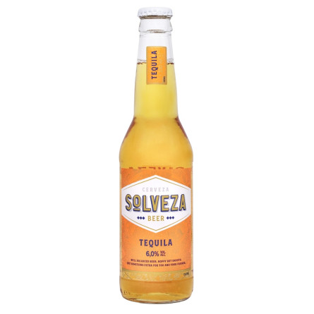 Пиво світле Solveza Tequila 4,5% 0,33л с/пл