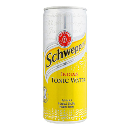Напій Schweppes Indian Tonic Water сильногазований 250мл