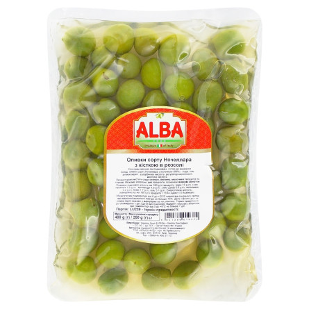 Оливки Alba Food Nocellar з кісточкою в розсолі 250г