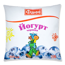 Йогурт «Фанні» чорниця питний 1% mini slide 1