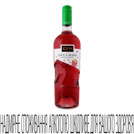 Напій винний Gem Bocca Rosso рожевий напівсолодкий slide 1