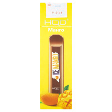 Цигарка електронна HQD Cuvie манго одноразова 1,25мл 300затяжок mini slide 1