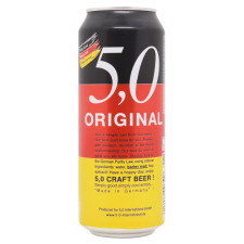 Пиво 5.0 Original Craft светлое 5% 0,5л mini slide 1