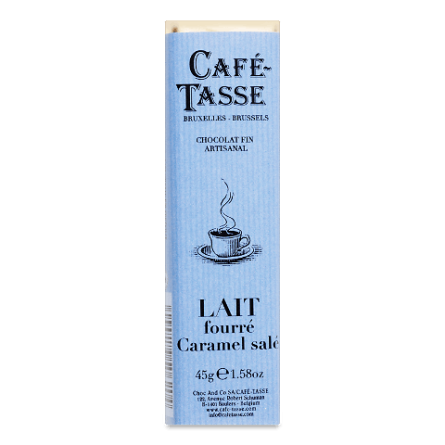 Шоколад молочний Cafe-Tasse з солоною карамеллю slide 1