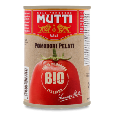 Томати очищені цілі в томатному соку органічні ТМ Mutti mini slide 1