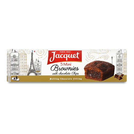 Бісквіт Jacquet «Брауні» зі шматочками шоколаду slide 1