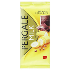 Шоколад молочний Pergale з бананом і гречкою 93г mini slide 1